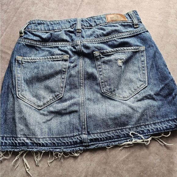 Junior's HOLLISTER High Rise Denim Jean Skirt Size 3 - Picture 6 of 6